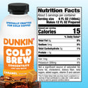 Dunkin Caramel Flavored Cold Brew Coffee Concentrate, 31 Oz.