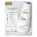 Dove Deep Moisture Nourishing Long Lasting Body Wash Twin Pack, 20 fl oz