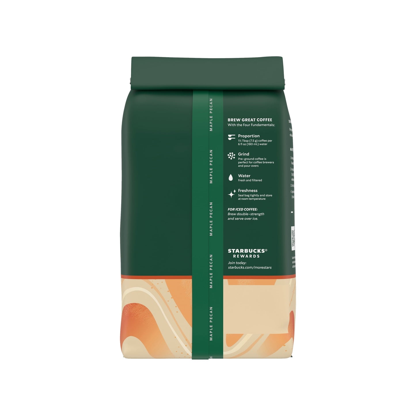 Starbucks Arabica Beans Maple Pecan, Light Roast, Ground Coffee, 17 oz