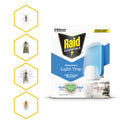 Raid Essentials Flying Insect Light Trap Starter Kit, Electric Flying Insect Trap & Refill