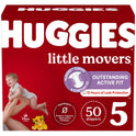 Huggies Little Movers Baby Diapers, Size 5, 50 Ct