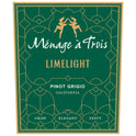 Menage a Trois Limelight Pinot Grigio White Wine, 750 ml Bottle