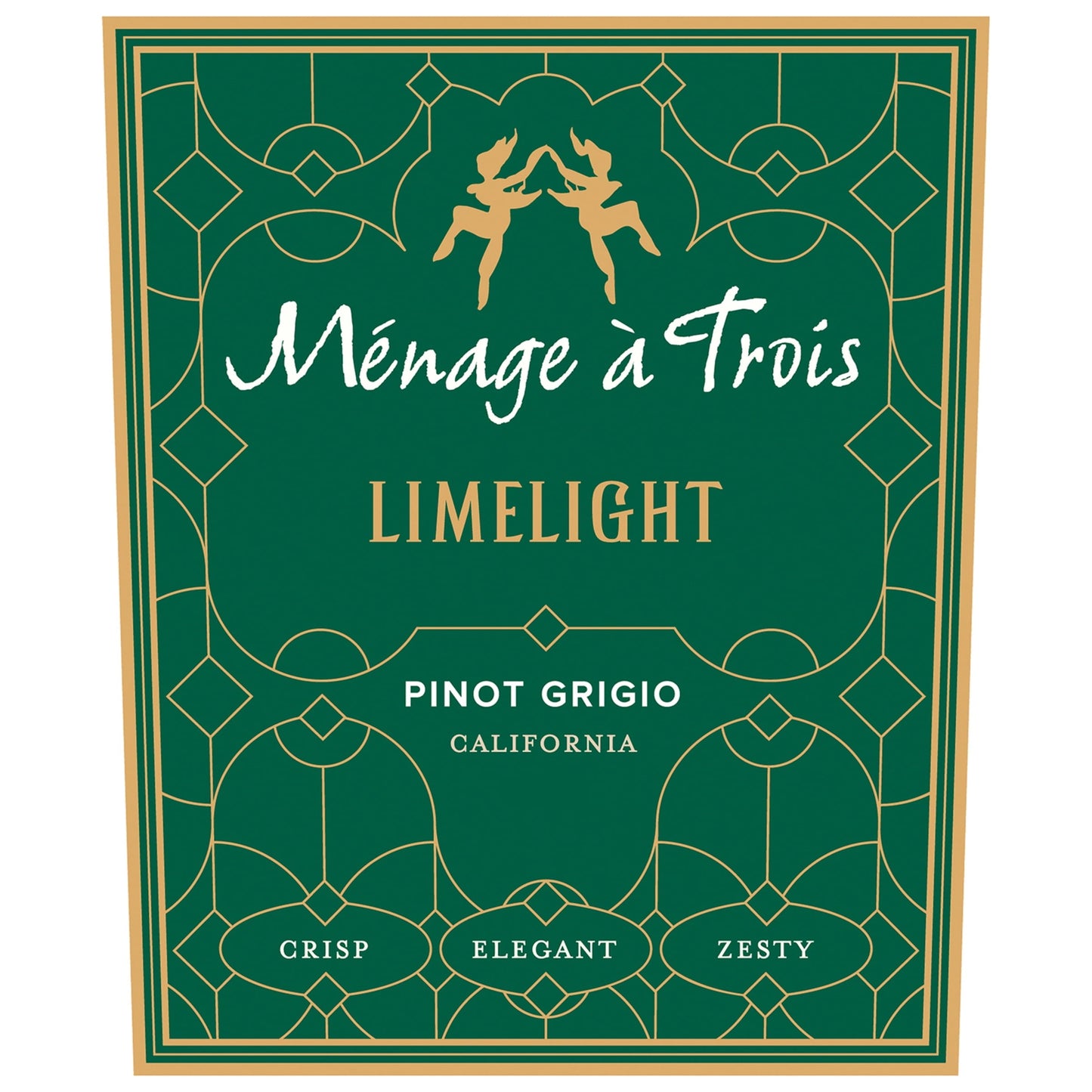 Menage a Trois Limelight Pinot Grigio White Wine, 750 ml Bottle