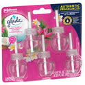 Glade PlugIns Refill 5 ct, Exotic Tropical Blossoms, 3.35 FL. oz. Total, Scented Oil Air Freshener Infused with Essential Oils