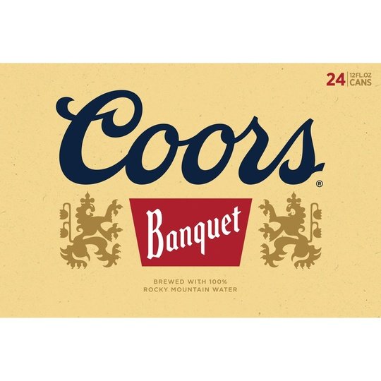 Coors Banquet Lager Beer, 24 Pack, 12 fl oz Cans, 5% ABV