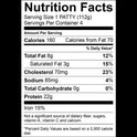 All Natural* 93% Lean/7% Fat Lean Ground Beef Patties, 4 Count, 1 lb Tray