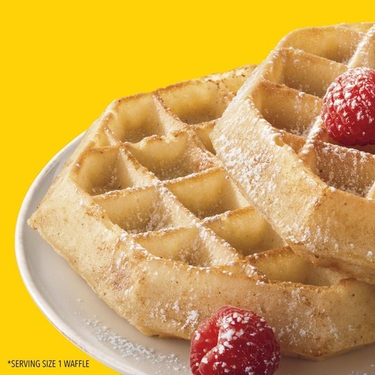 Eggo Thick and Fluffy Original Waffles, 11.6 oz, 6 Count (Frozen)