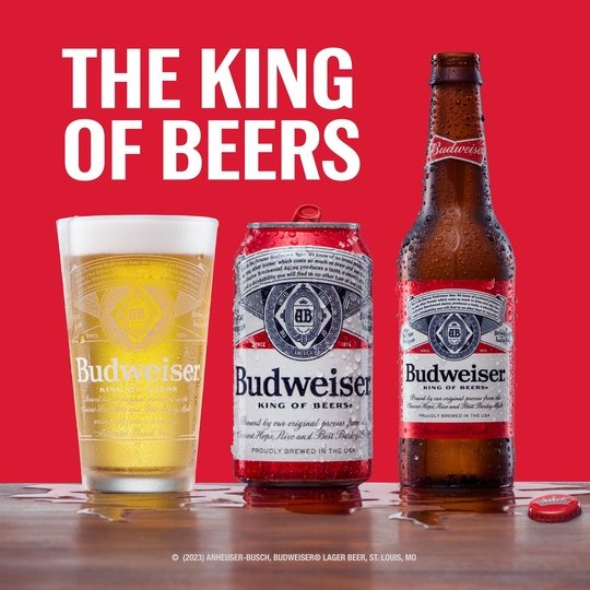 Budweiser Beer, 12 Pack Beer, 12 fl oz Glass Bottles, 5 % ABV, Domestic Lager