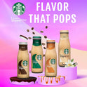 Starbucks Frappuccino Caramel Iced Coffee, 9.5 oz, 4 Pack Bottles