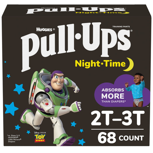 Pull-Ups Boys' Night-Time Training Pants, 2T-3T, 68 Ct
