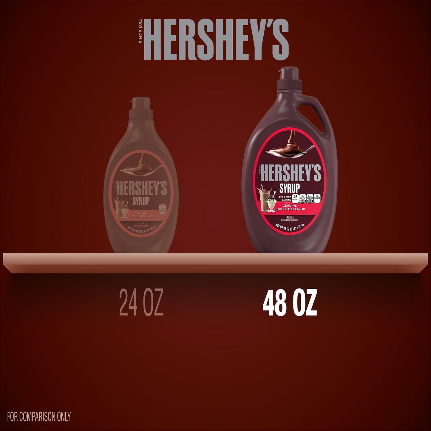 Hershey's Chocolate Syrup, Bulk Bottle 48 oz