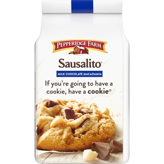 Pepperidge Farm Sausalito Crispy Milk Chocolate Macadamia Nut Cookies, 7.2 oz Bag (8 Cookies)