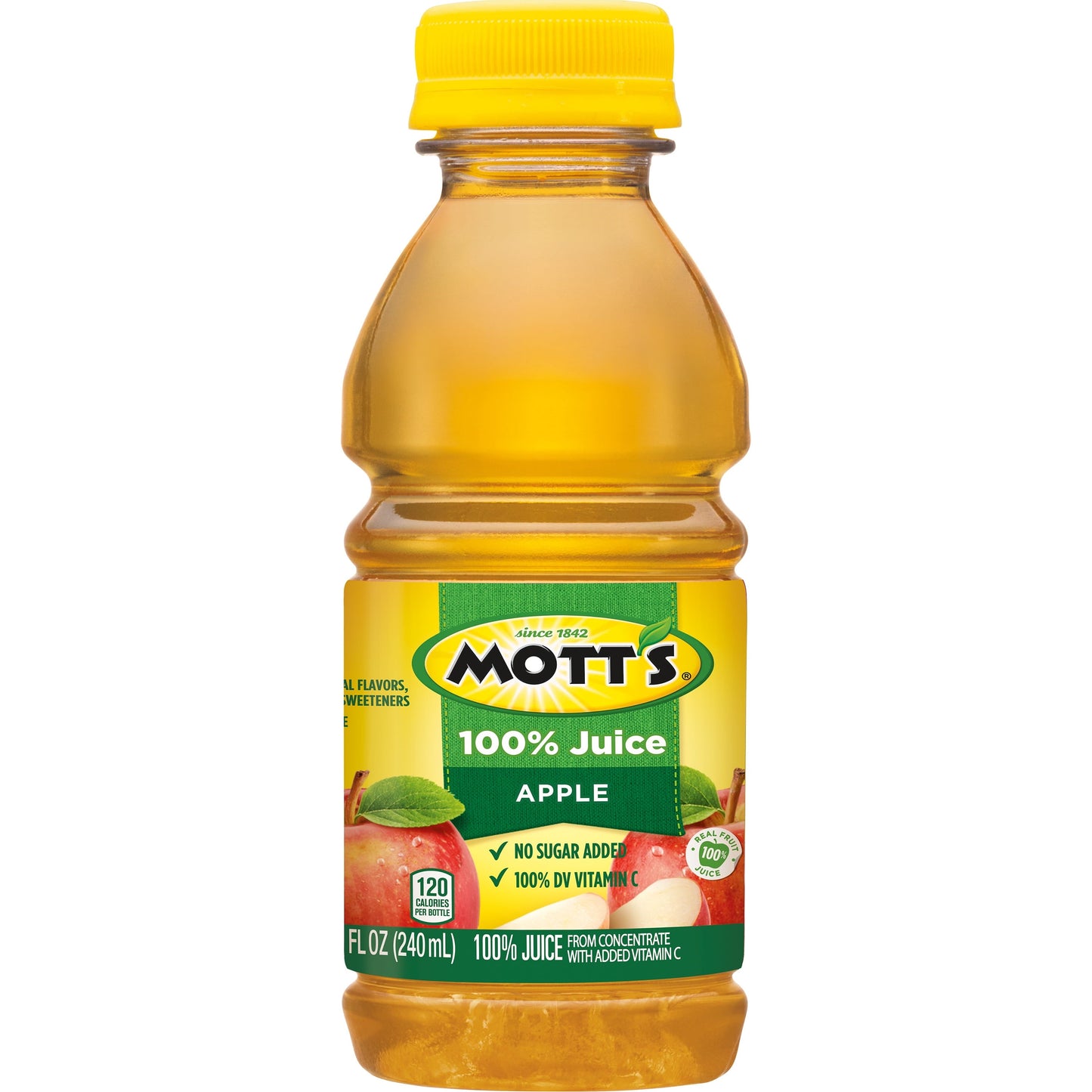 Mott's 100% Juice Original Apple Juice, 8 fl oz, 6 Count Bottles