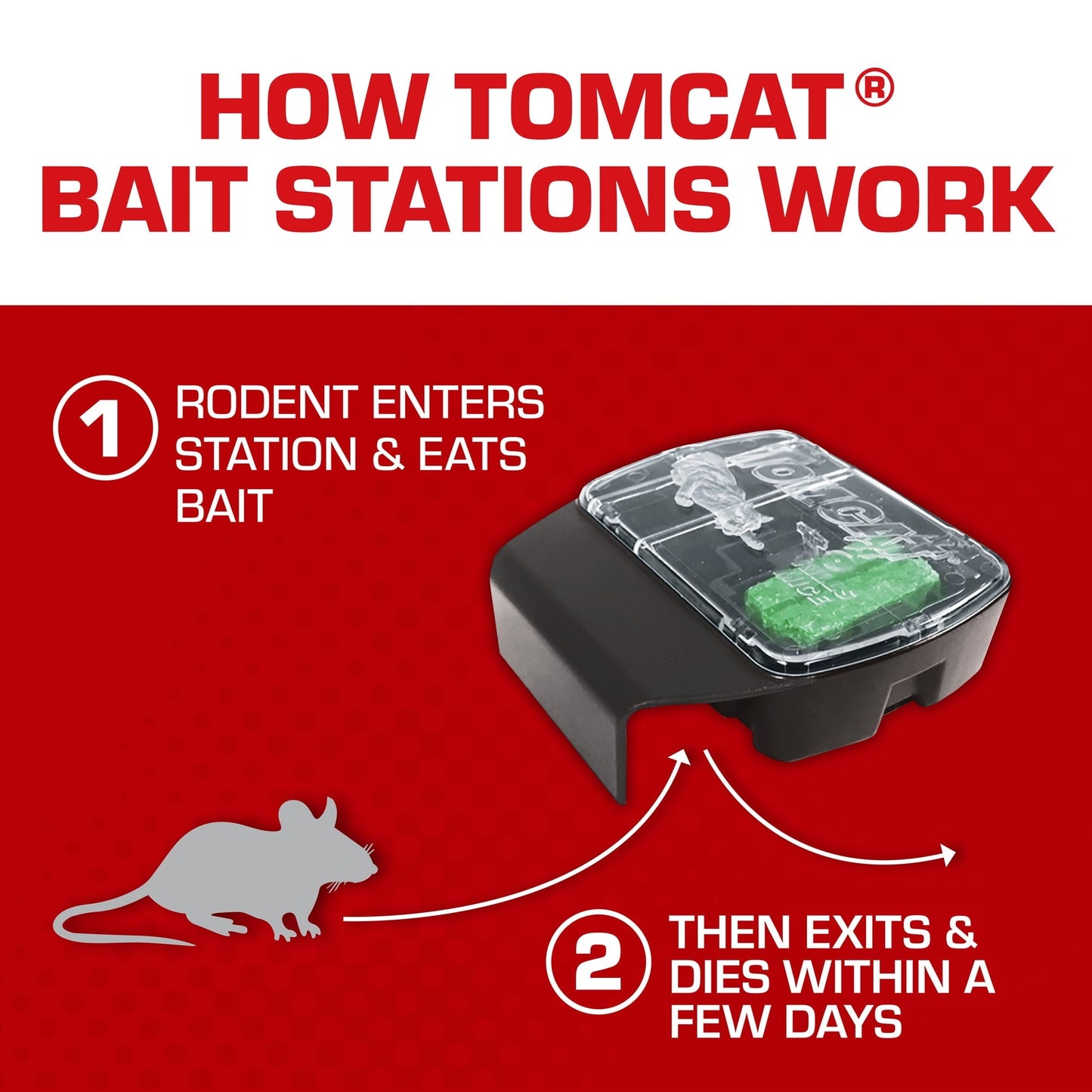 Tomcat Mouse Killer Child and Dog Resistant, Refillable Station