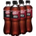 Dr Pepper Zero Sugar Soda, .5 L bottles, 6 pack