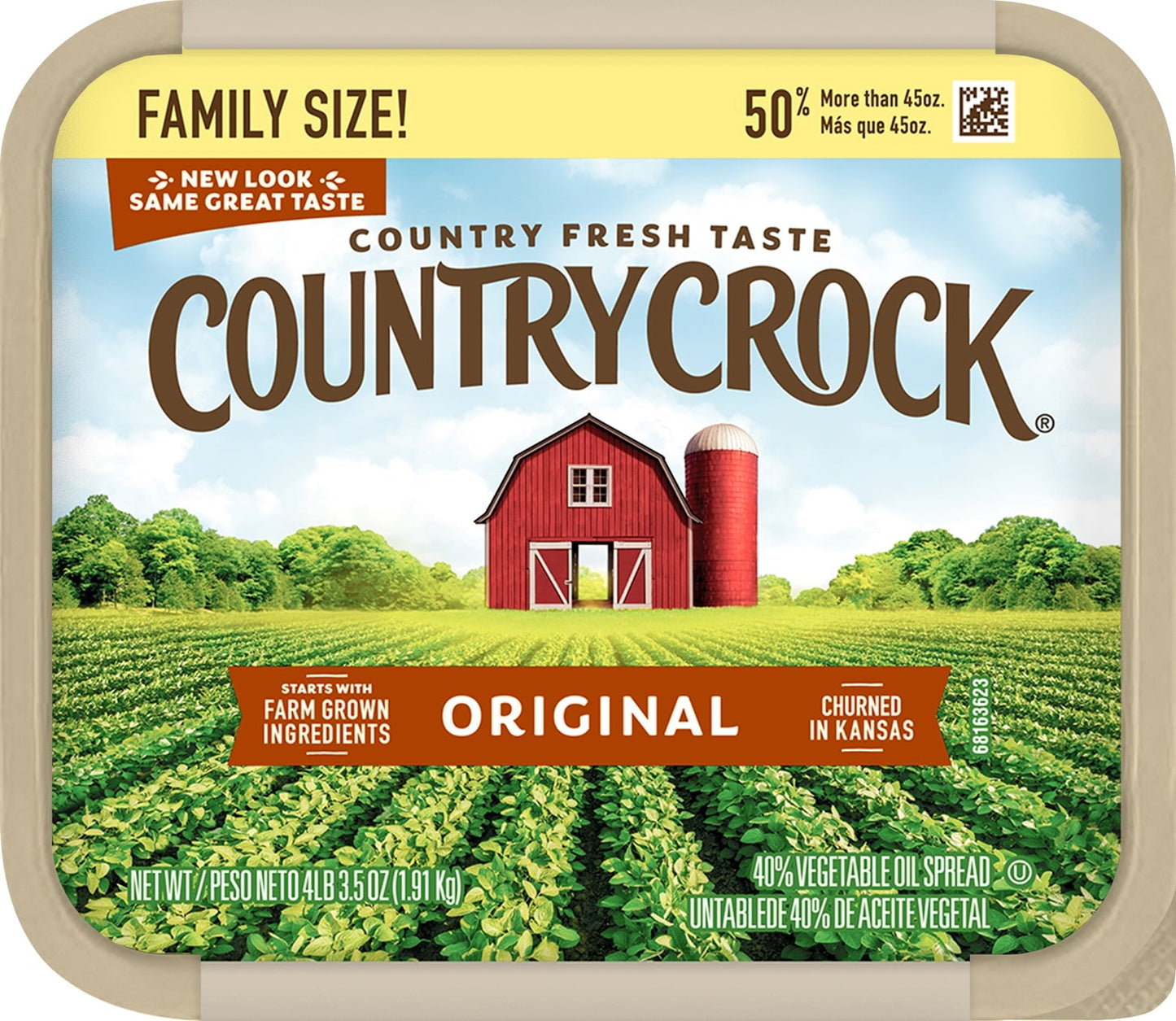 Country Crock Original Vegetable Oil Spread, 67.5 oz Tub (Refrigerated)