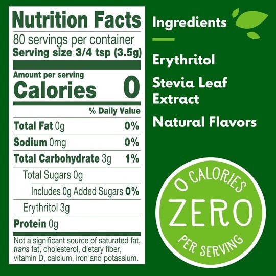 Truvia Original Calorie-Free Sweetener from the Stevia Leaf Spoonable (9.8 oz Jar)