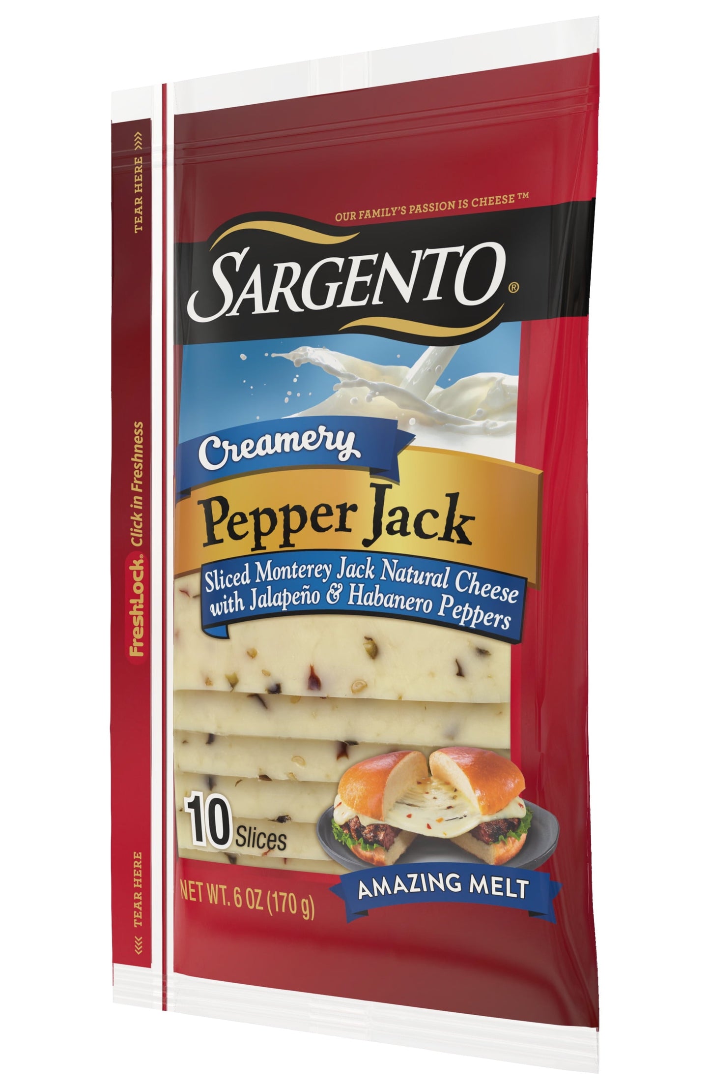 Sargento® Creamery Sliced Pepper Jack Natural Cheese, 10 slices