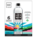 LIFEWTR Purified Water, 1 Liter, 6 Pack Bottles