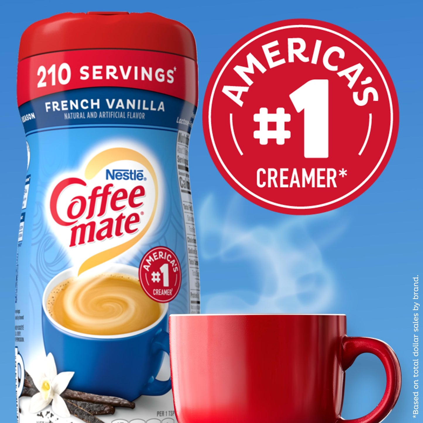 Nestle Coffee mate French Vanilla Powder Coffee Creamer, 15 oz