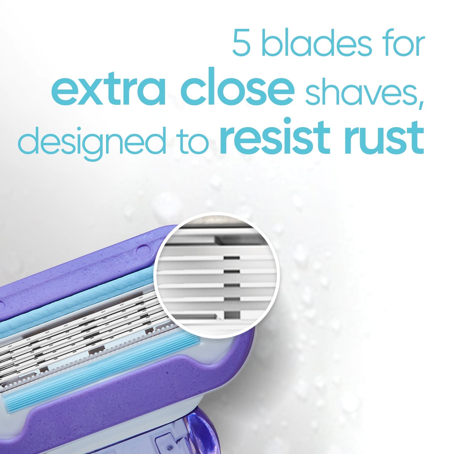 Venus Deluxe Smooth Swirl Women's Razor Handle with 2 Blade Refills