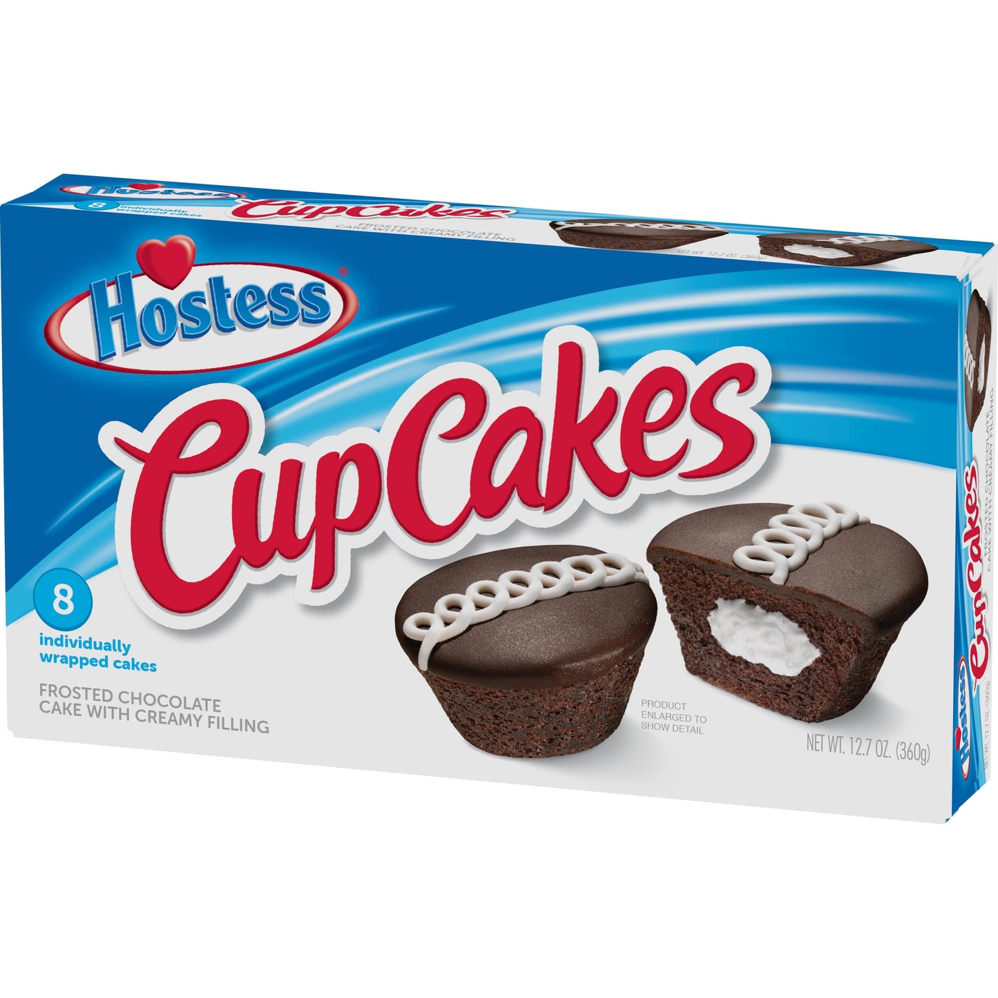 HOSTESS Chocolate Cup Cakes, Creamy, 8 count, 12.7 oz