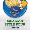 Kraft Mexican Style Four Cheese Blend Shredded Cheese, 16 oz Bag