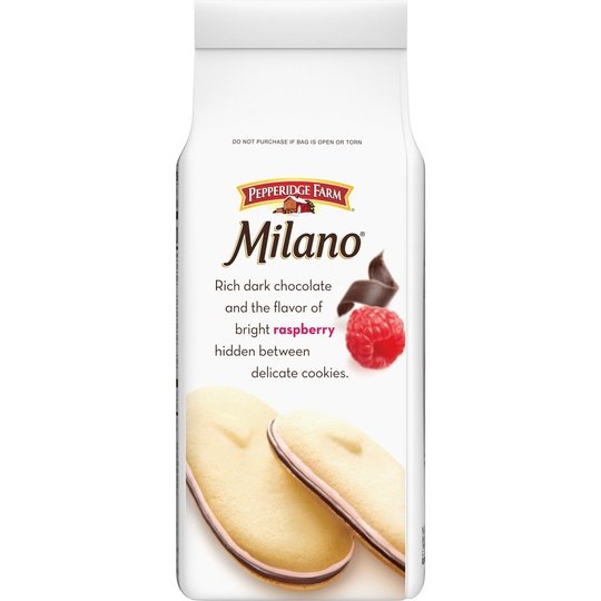 Pepperidge Farm Milano Cookies, Raspberry Chocolate, 7 oz Bag