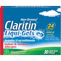 Claritin Liqui-Gels 24 Hour Non-Drowsy Allergy Medicine, Loratadine Antihistamine Capsules, 30 Ct