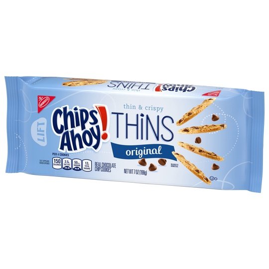 CHIPS AHOY! Thins Original Chocolate Chip Cookies, 7 oz