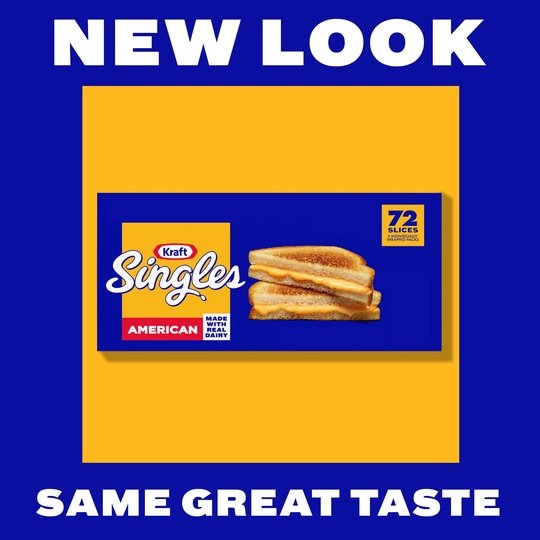 Kraft Singles American Cheese Slices, 72 Ct Box