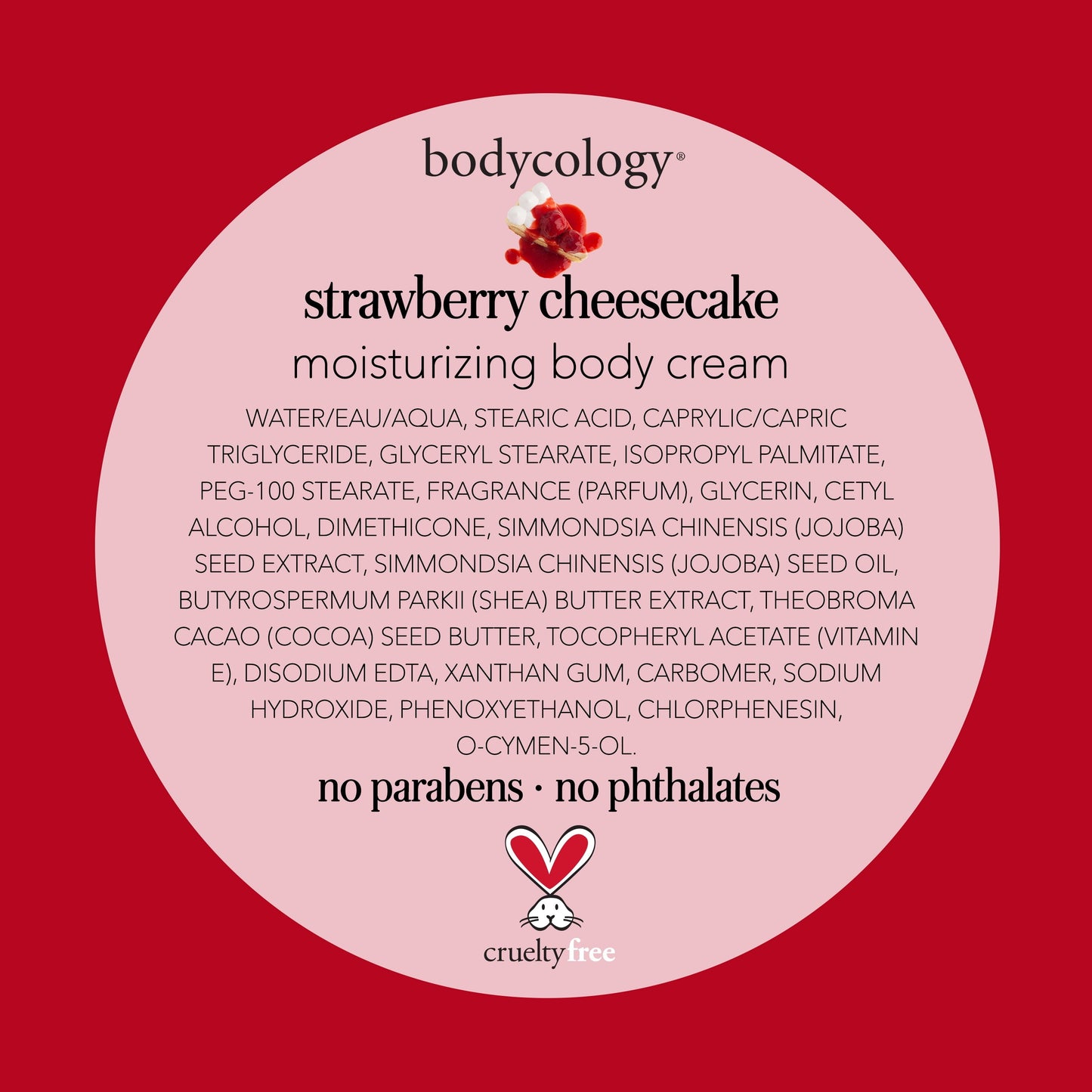 Bodycology Strawberry Cheesecake Body Cream, 8 oz