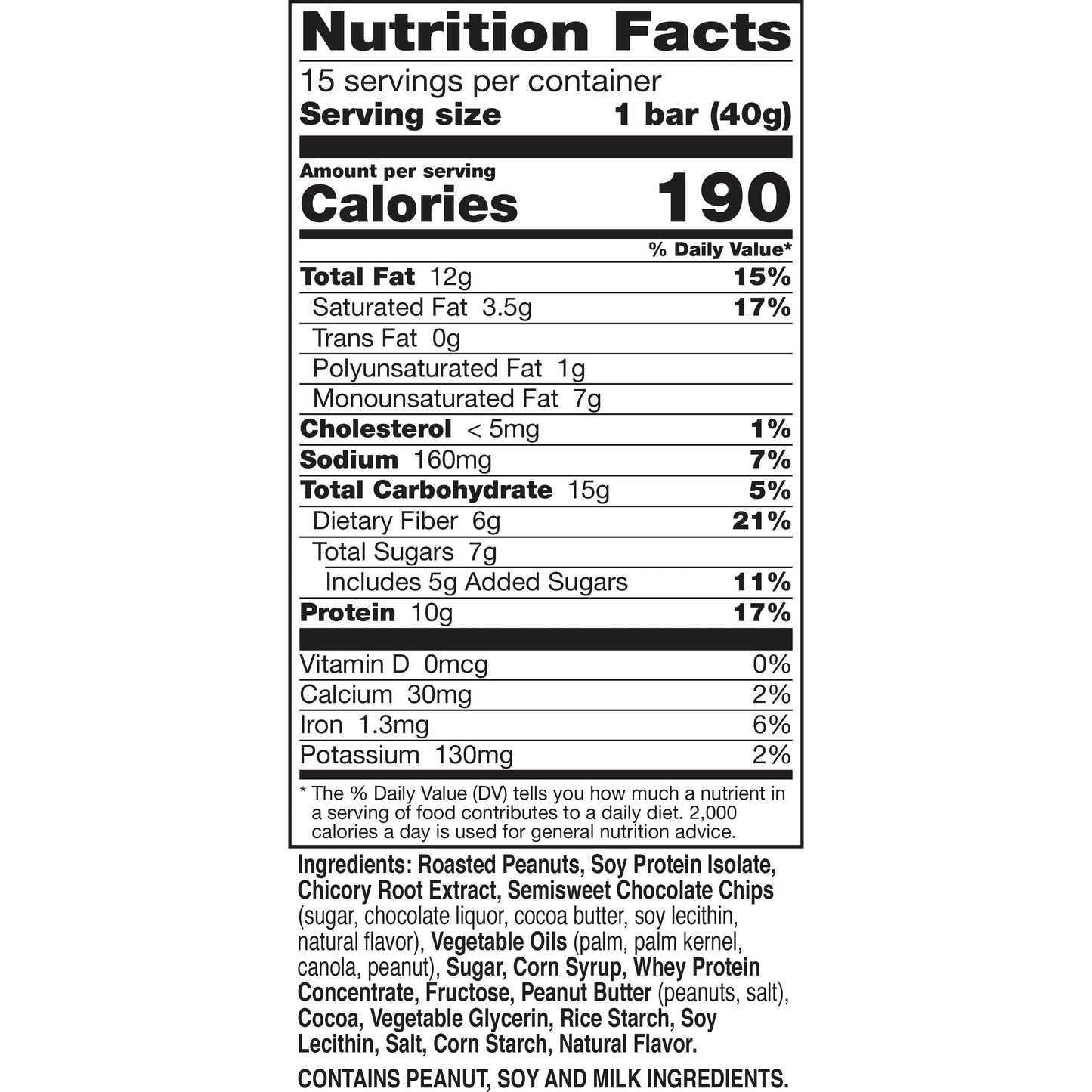 Nature Valley Chewy Granola Bars, Protein, Peanut Butter Dark Chocolate, 15 bars, 21.3 OZ