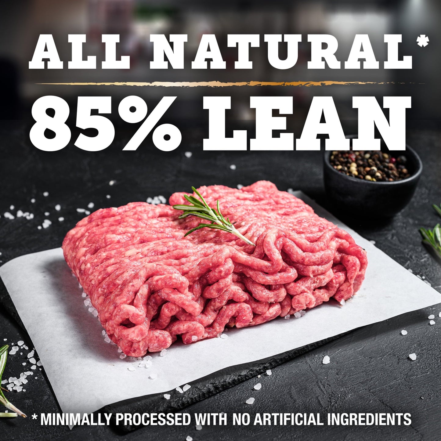 Tyson All Natural 85% Lean/15% Fat Ground Pork, 1.5 lb Tray