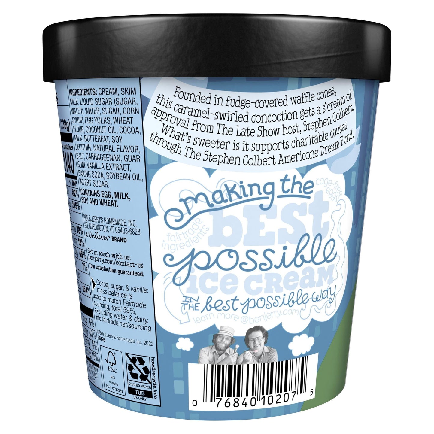 Ben & Jerry's Americone Cream Vanilla Ice Cream, 16 oz