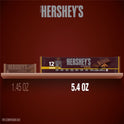 Hershey's Milk Chocolate with Almonds Snack Size Candy, Bars 0.45 oz, 12 Count