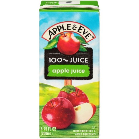 Apple & Eve 100% Apple Juice, 6.75 oz, 8 Count Drink Boxes