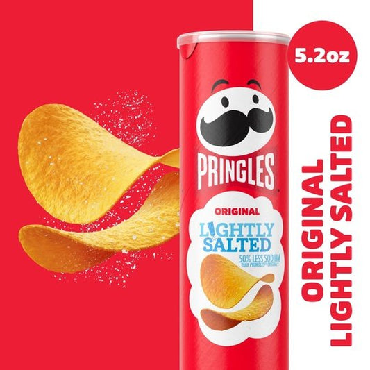 Pringles Lightly Salted Original Potato Crisps Chips, 5.2 oz