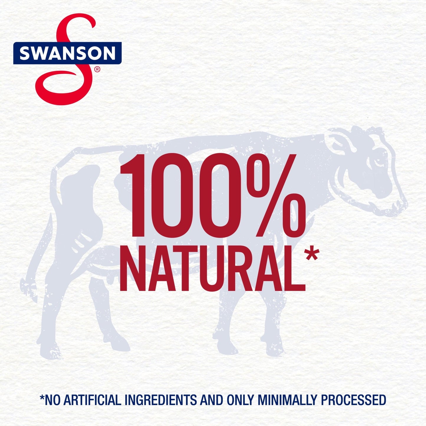 Swanson 100% Natural, 50% Less Sodium Beef Broth, 32 oz Carton