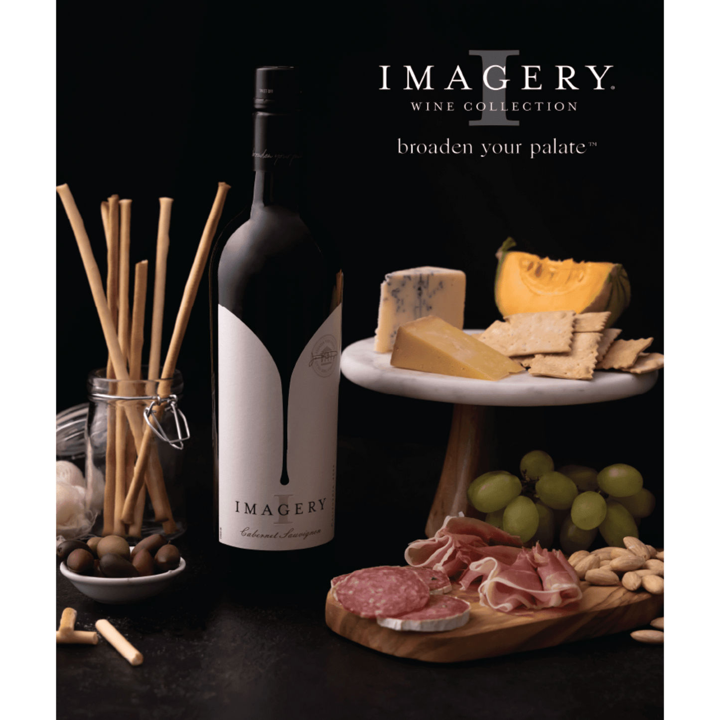 Imagery Cabernet Sauvignon California Red Wine, 750 ml Glass, ABV 14.30%