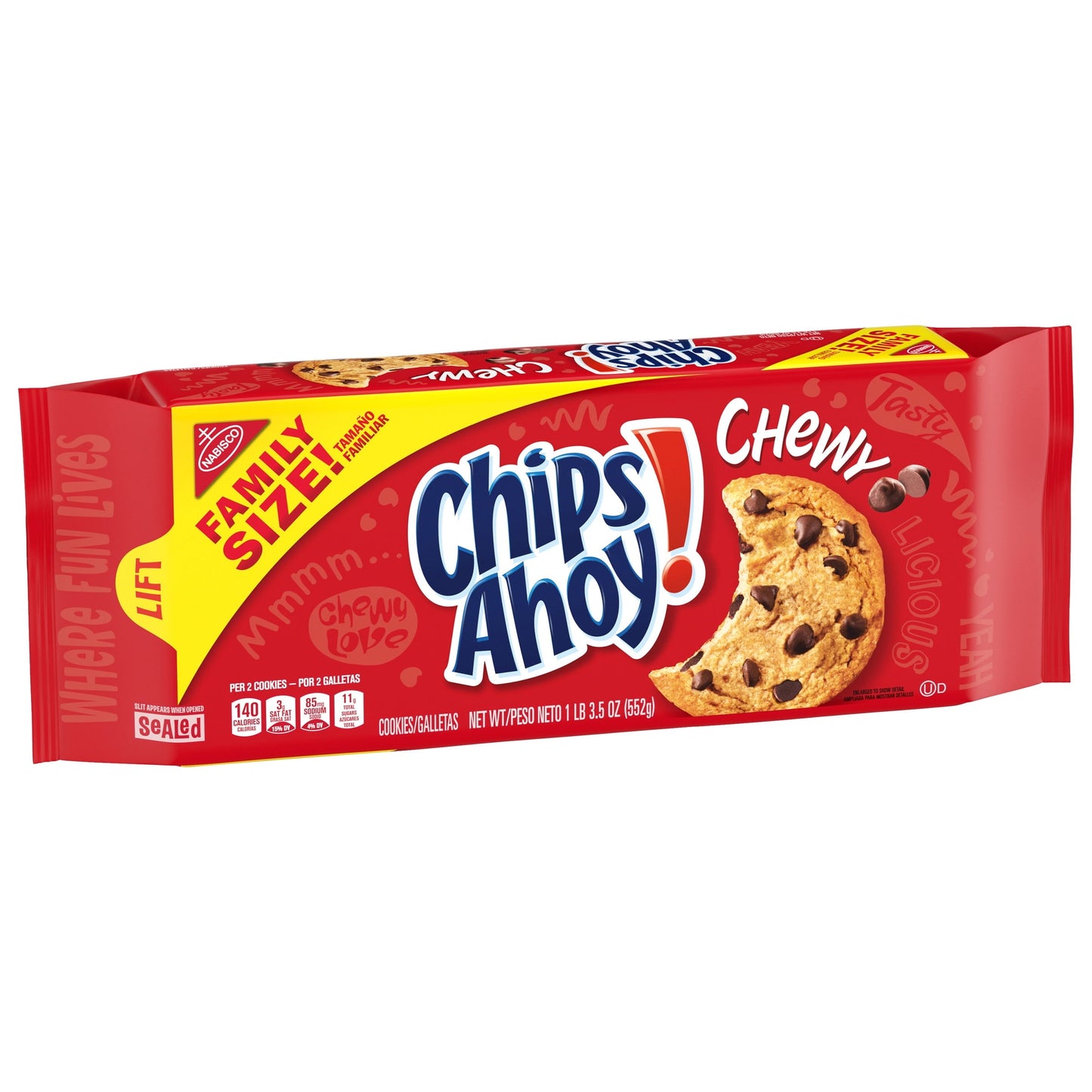 CHIPS AHOY! Chewy Chocolate Chip Cookies, Family Size, 19.5 oz