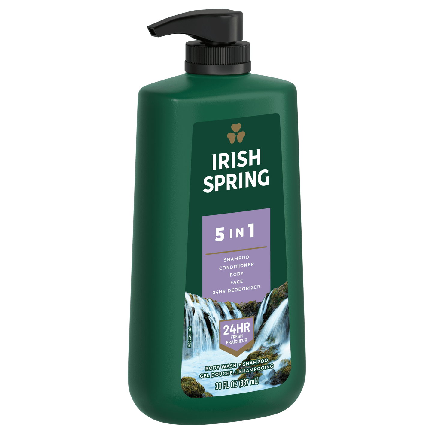 Irish Spring 5 in 1 Mens Body Wash Pump, Body Wash for Men, 30 Oz Pump