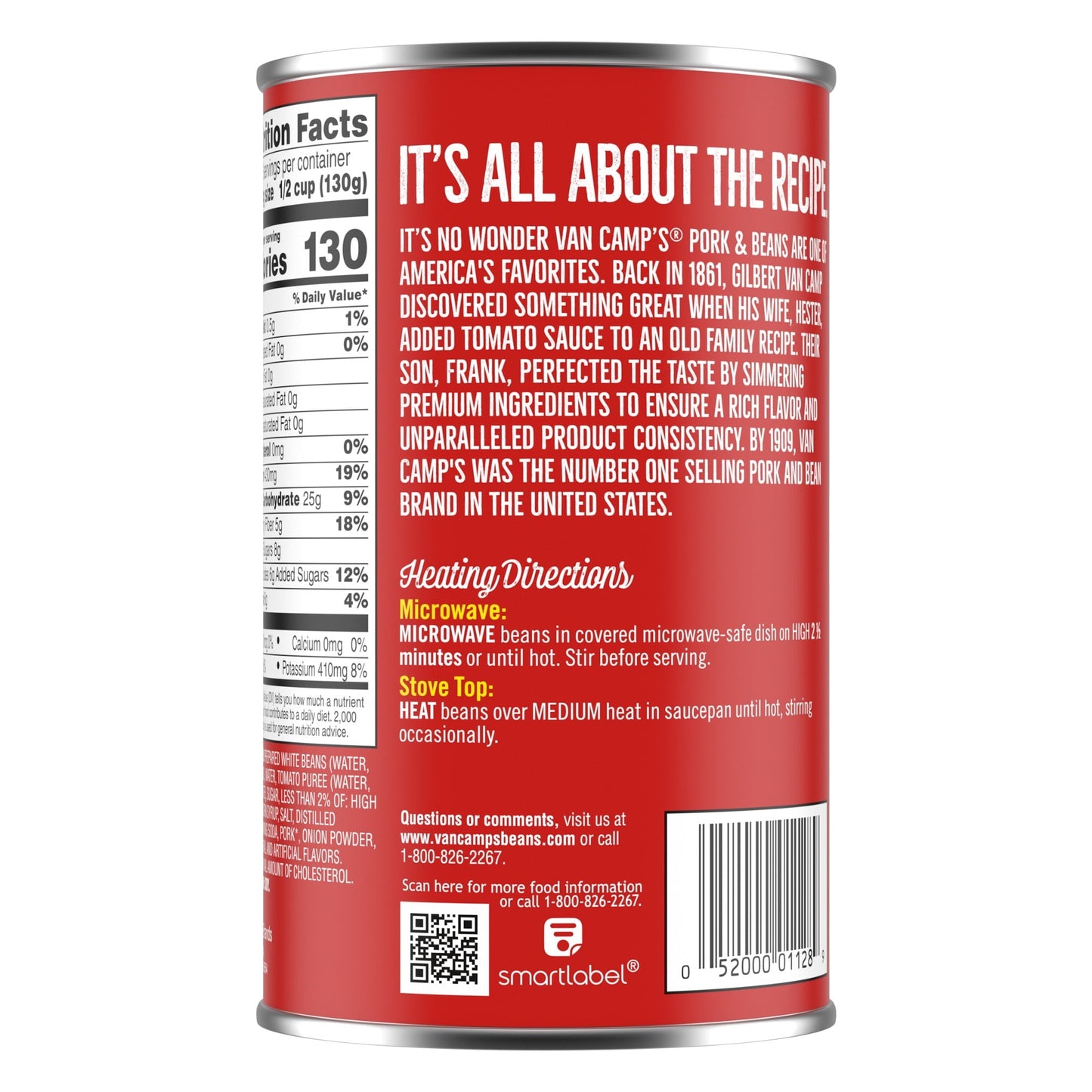 Van Camp's Pork and Beans, 28 oz Can