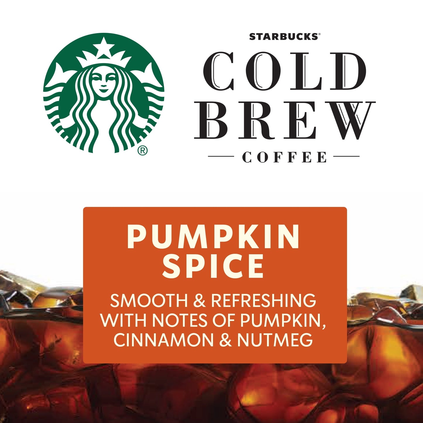 Starbucks Pumpkin Spice Naturally Flavored Cold Brew Coffee Concentrate, 32 Fl Oz