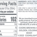 Coors Light Lager Beer, 12 Pack, 12 fl oz Cans, 4.2% ABV