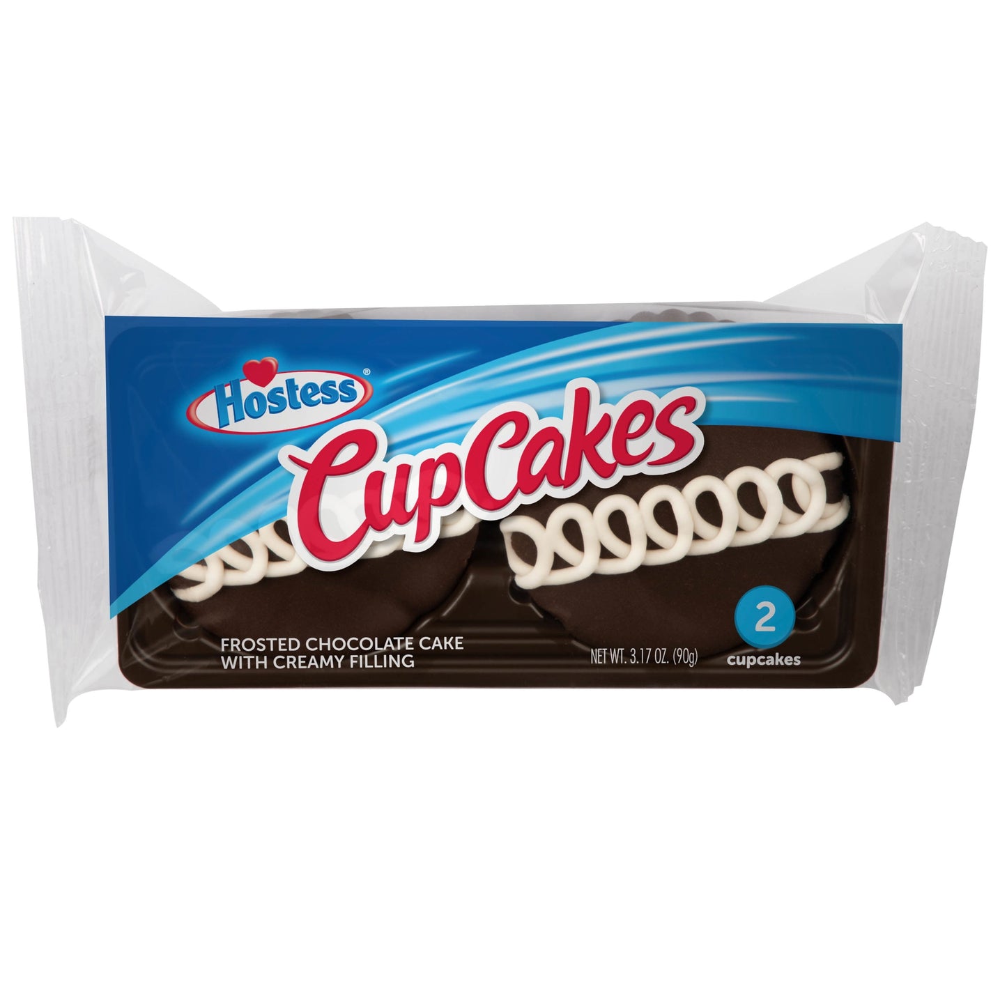 Hostess Chocolate Cupcakes, Single Serve, 2 Count, 3.17 oz