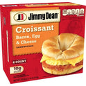 Jimmy Dean Bacon Egg & Cheese Croissant Sandwich, 28.8 oz, 8 Count (Frozen)