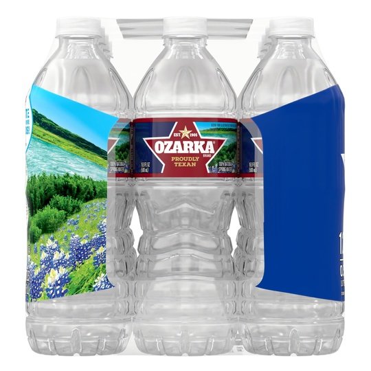 OZARKA Brand 100% Natural Spring Water, 16.9-ounce plastic bottles (Pack of 12)