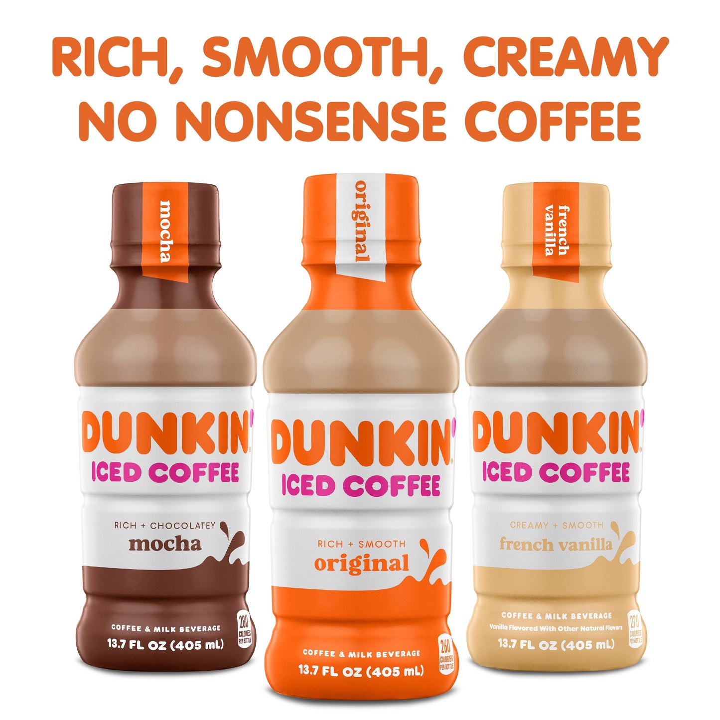 Dunkin' Mocha, Iced Bottled Coffee Drink, 13.7 fl oz