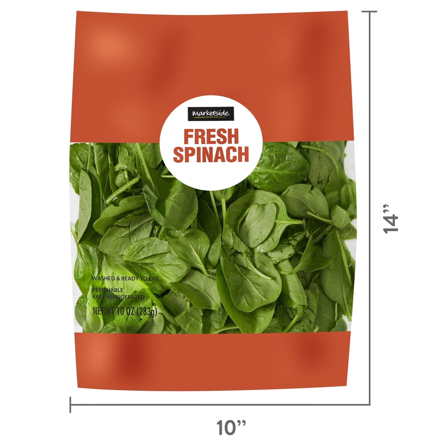 Marketside Fresh Spinach, 10 oz Bag, Fresh